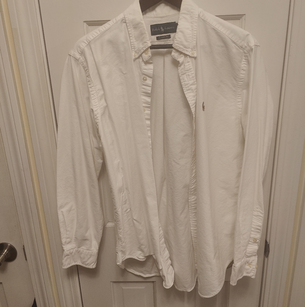 Ralph Laren White Dress Shirt 16 1/2 34/35